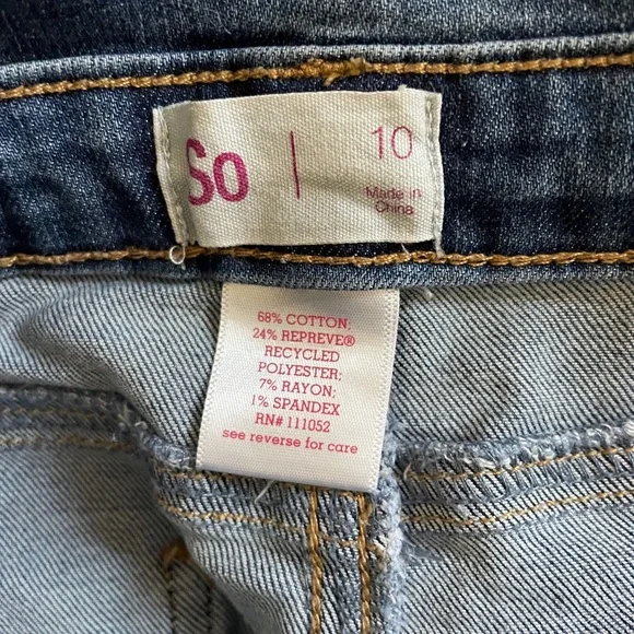 SO Denim Shortall girls size 10 - Picture 5 of 5